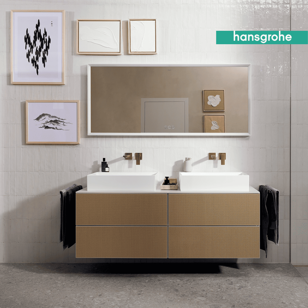 Новинка от hansgrohe: Умывальники Xevolos E для элегантной и современной ванной комнаты