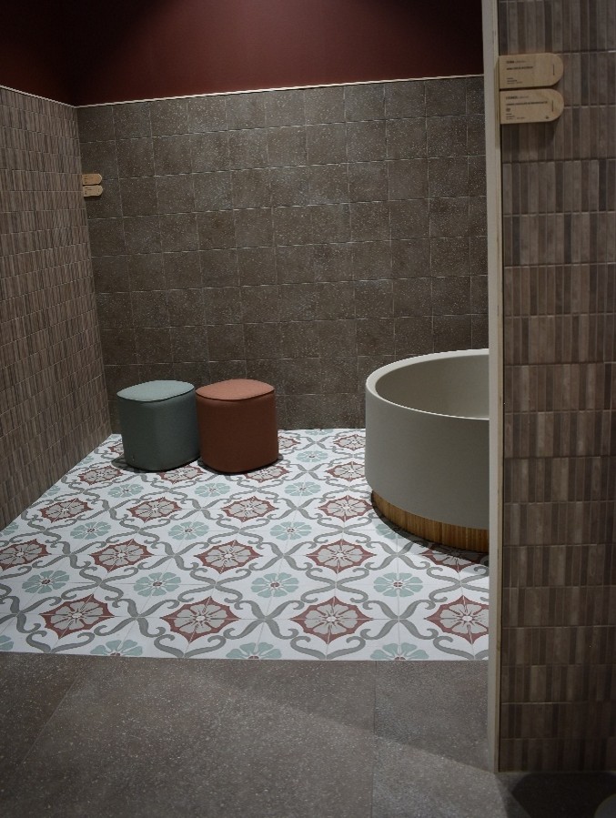 Tactile surfaces of Museum tiles at Cersaie 2025