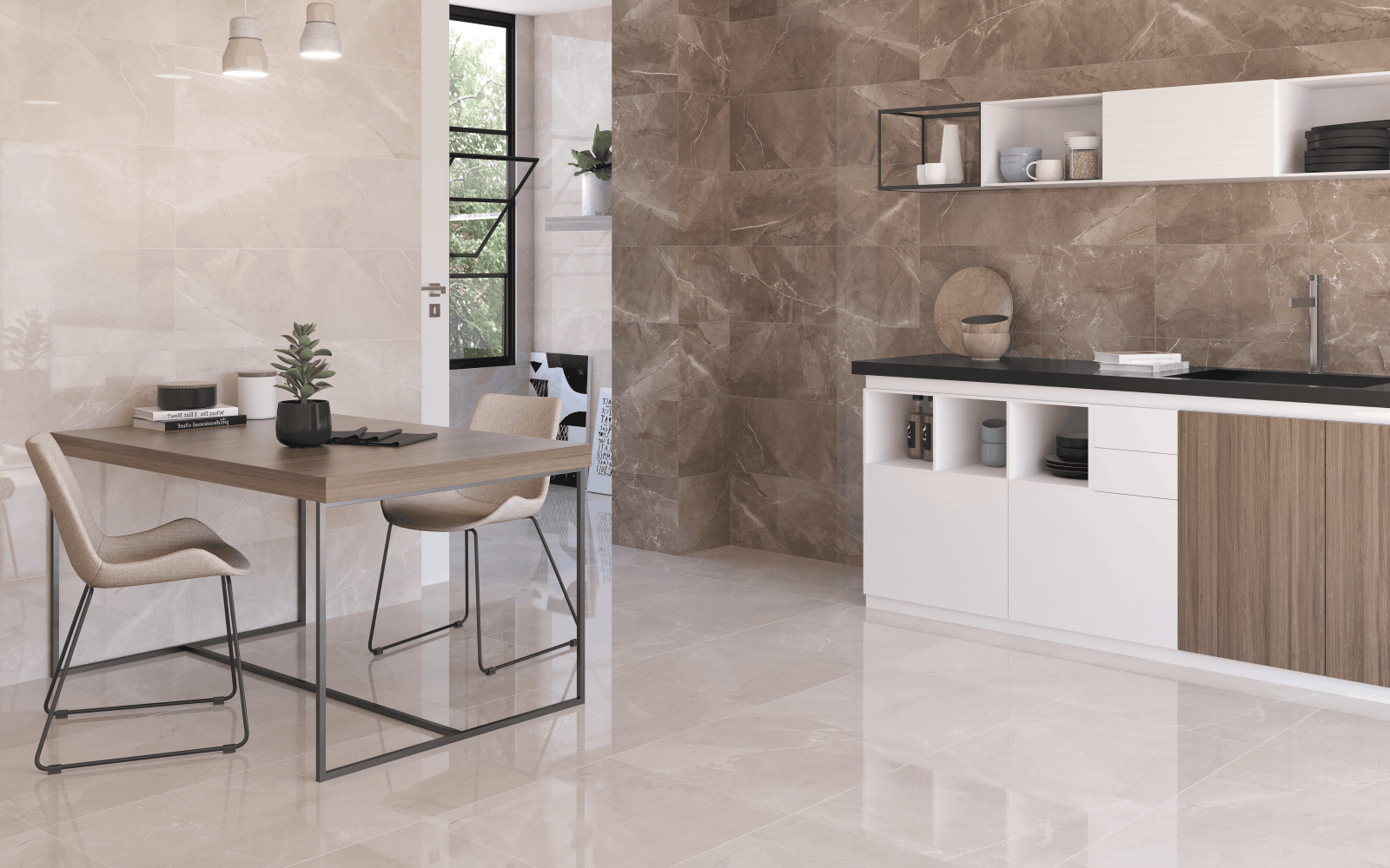 Плитка под дерево Prissmacer на кухне