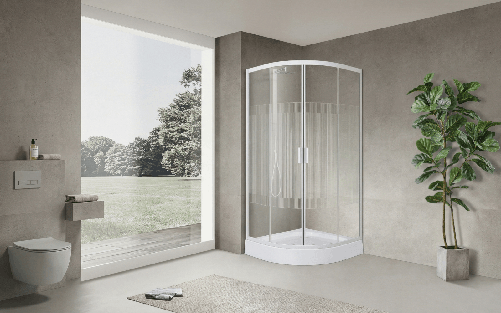 Modern design EGER corner shower cabin