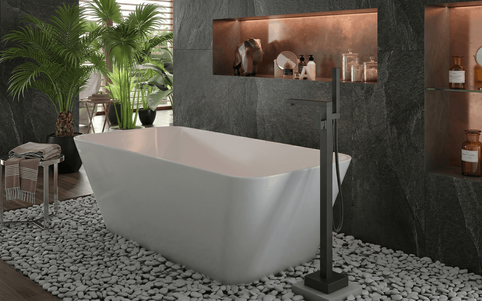 Настінний змішувач прихованого монтажу Mariner