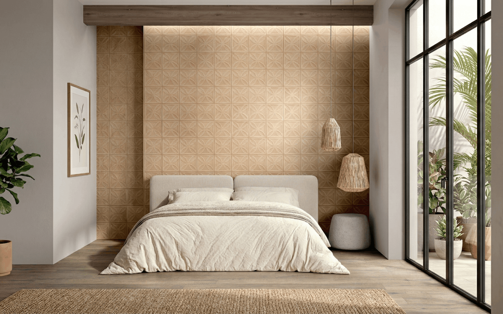 Пол на кухне с эффектом терраццо от Ragno