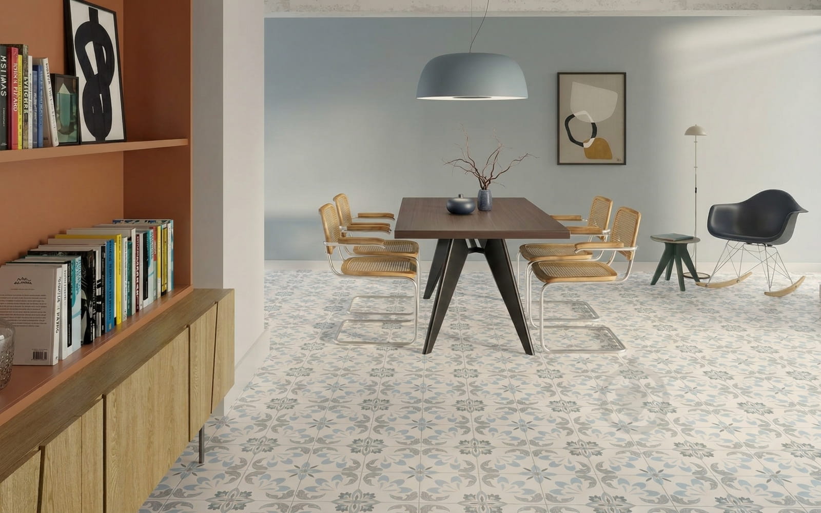 Декоративна плитка-килим Peronda у вітальні