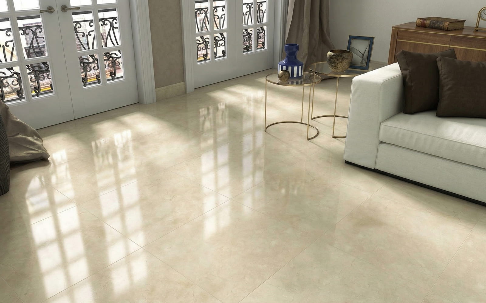 Теплий глянцевий мармуровий інтер'єр La Fenice