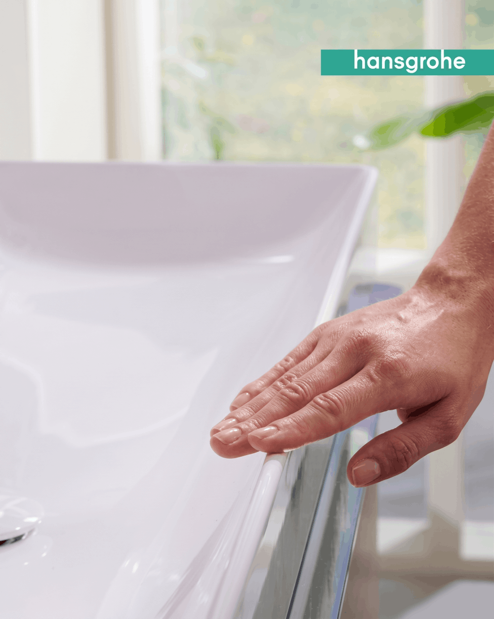 встроенный смеситель и мебель hansgrohe