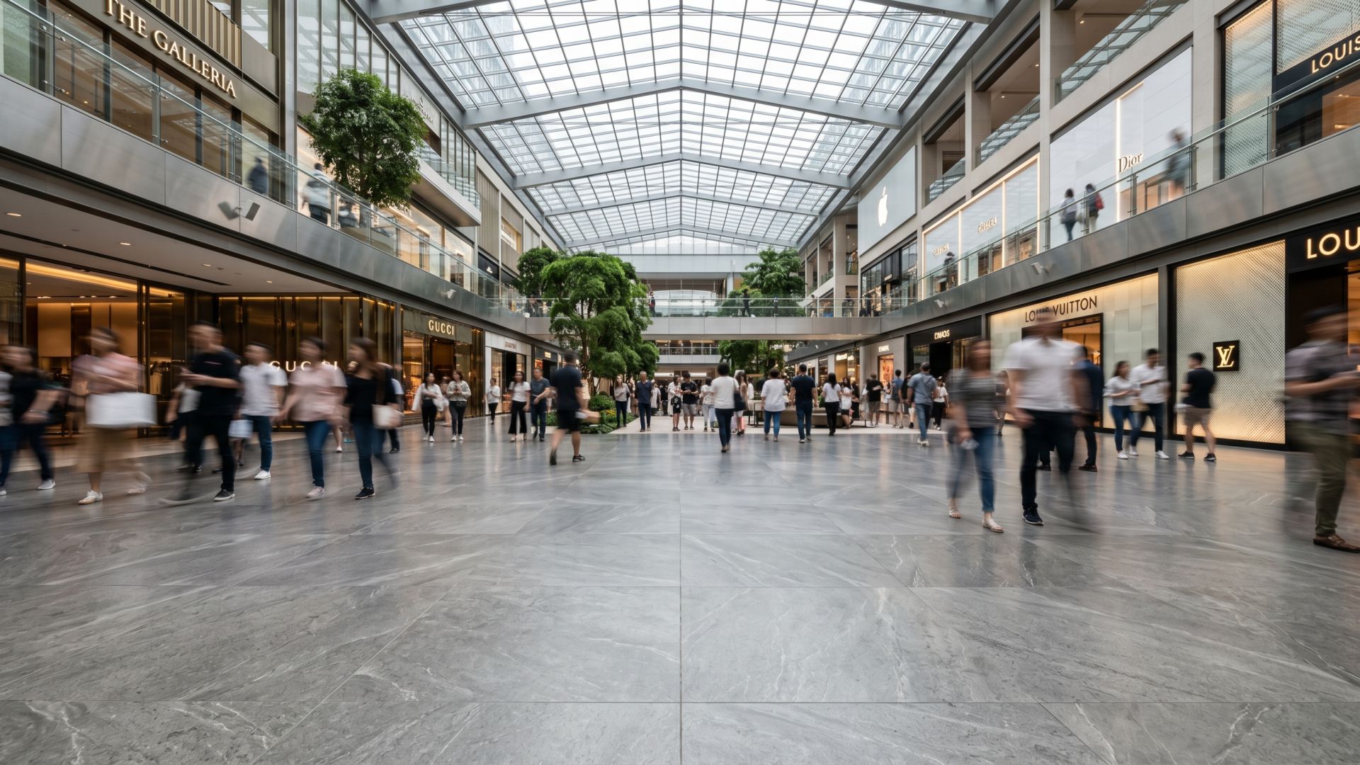 Комплектация коммерческих объектов износостойким керамогранитом PEI 5 для ТРЦ от ГТК Антей