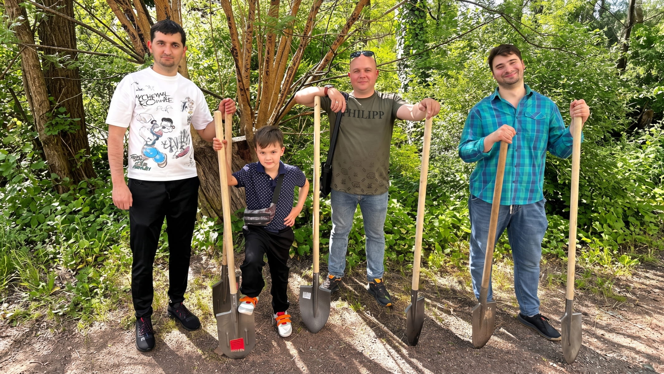 Volunteer work of the Antey team - greening